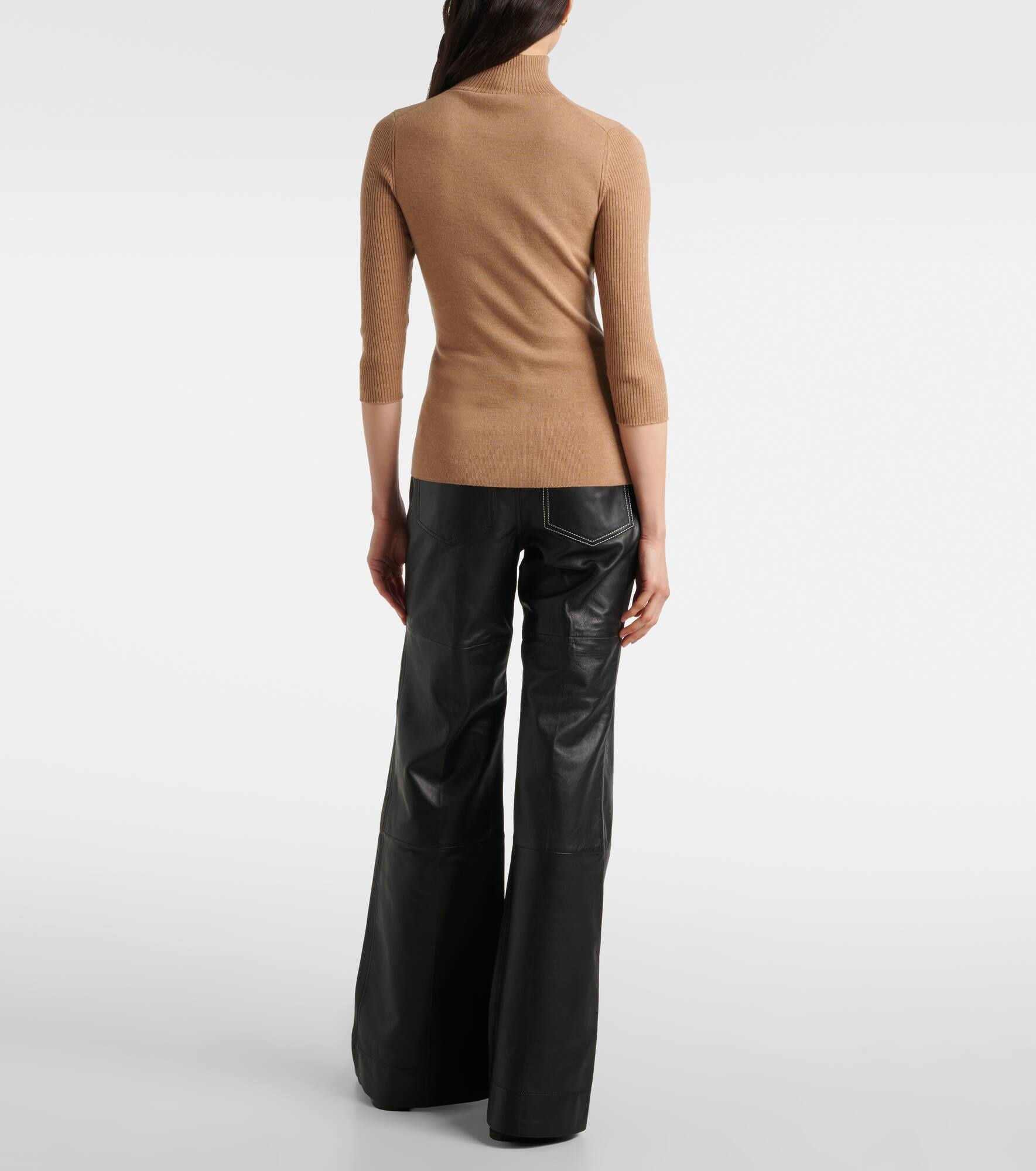 Wool-blend half-zip sweater - 3