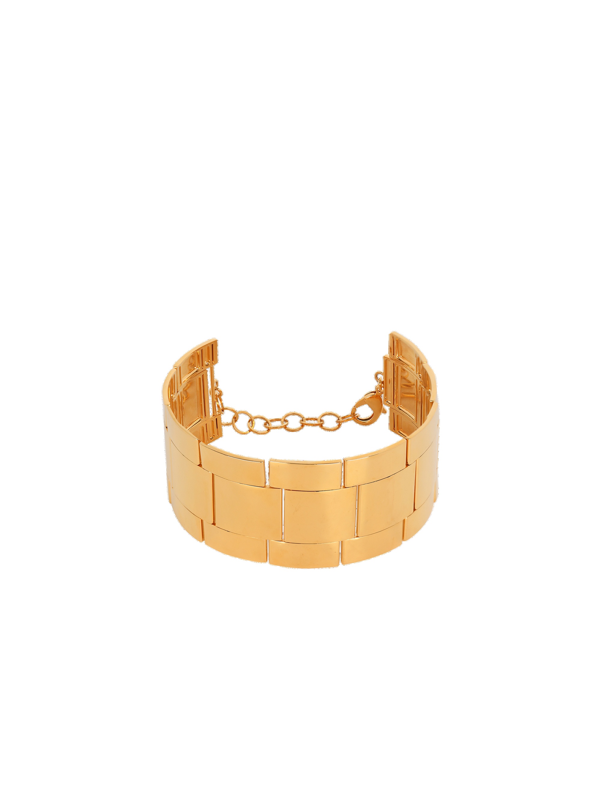 Brass maxi chain choker necklace - 1