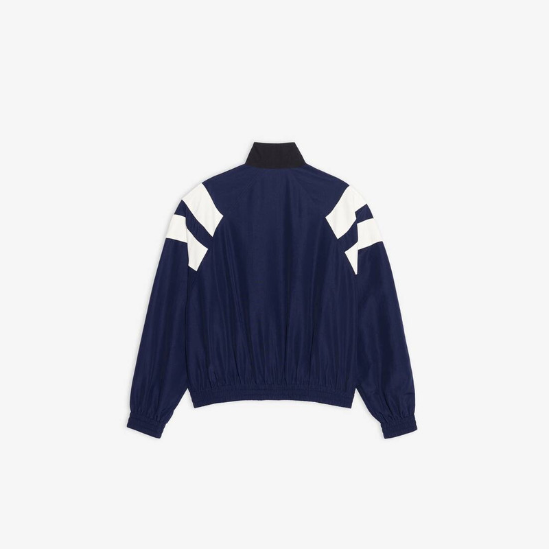 BALENCIAGA Men's Sporty B Regular Tracksuit Jacket  in Indigo outlook