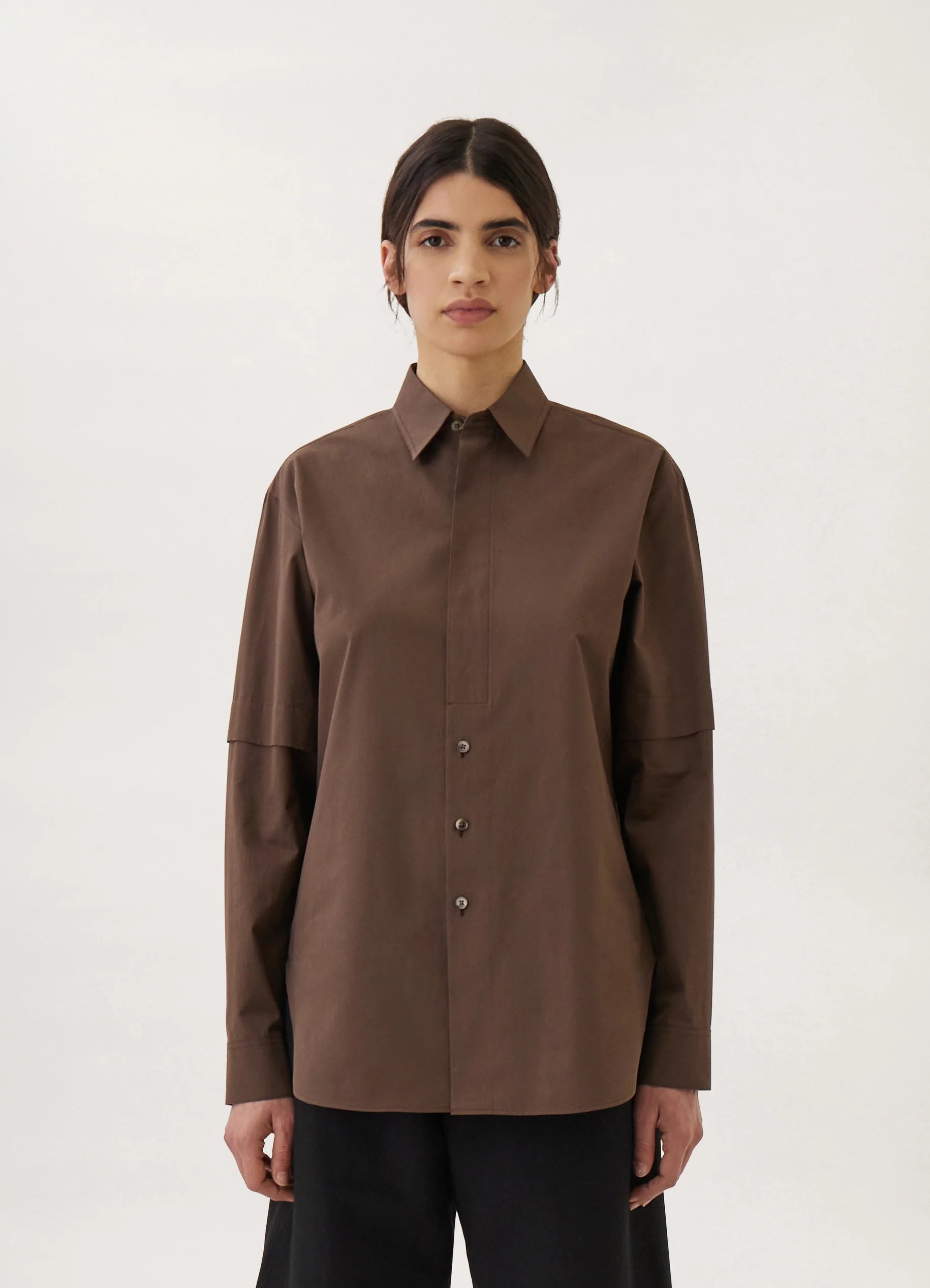 SHIRT WITH SLITS
COTTON POPLIN - 2