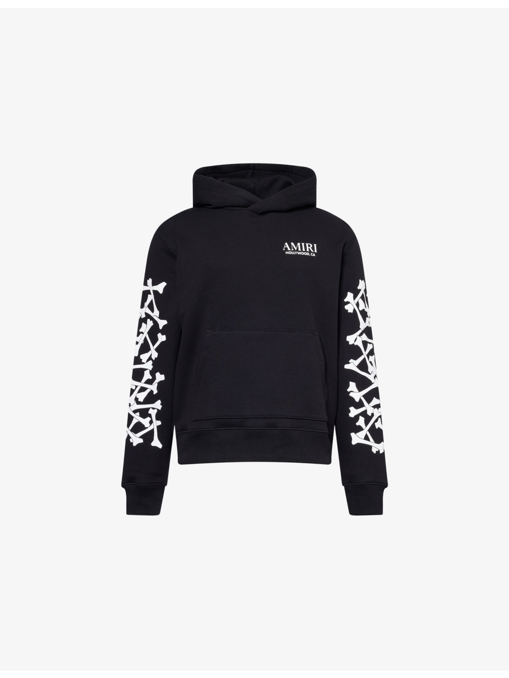 Bones Stacked Embellished Cotton Hoody - 1