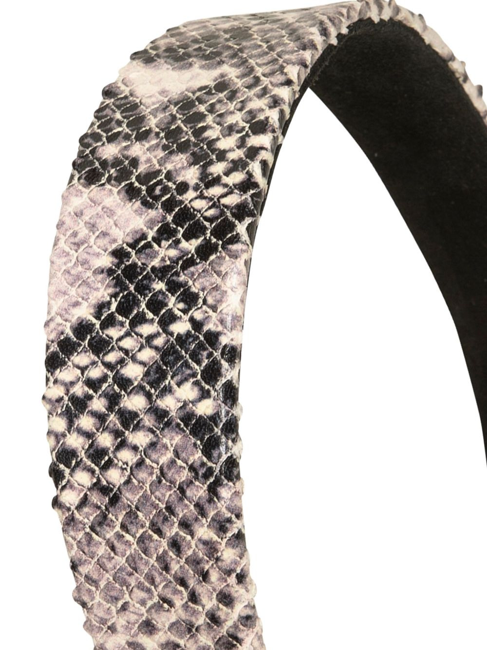 Cruz snakeskin-embossed headband - 2
