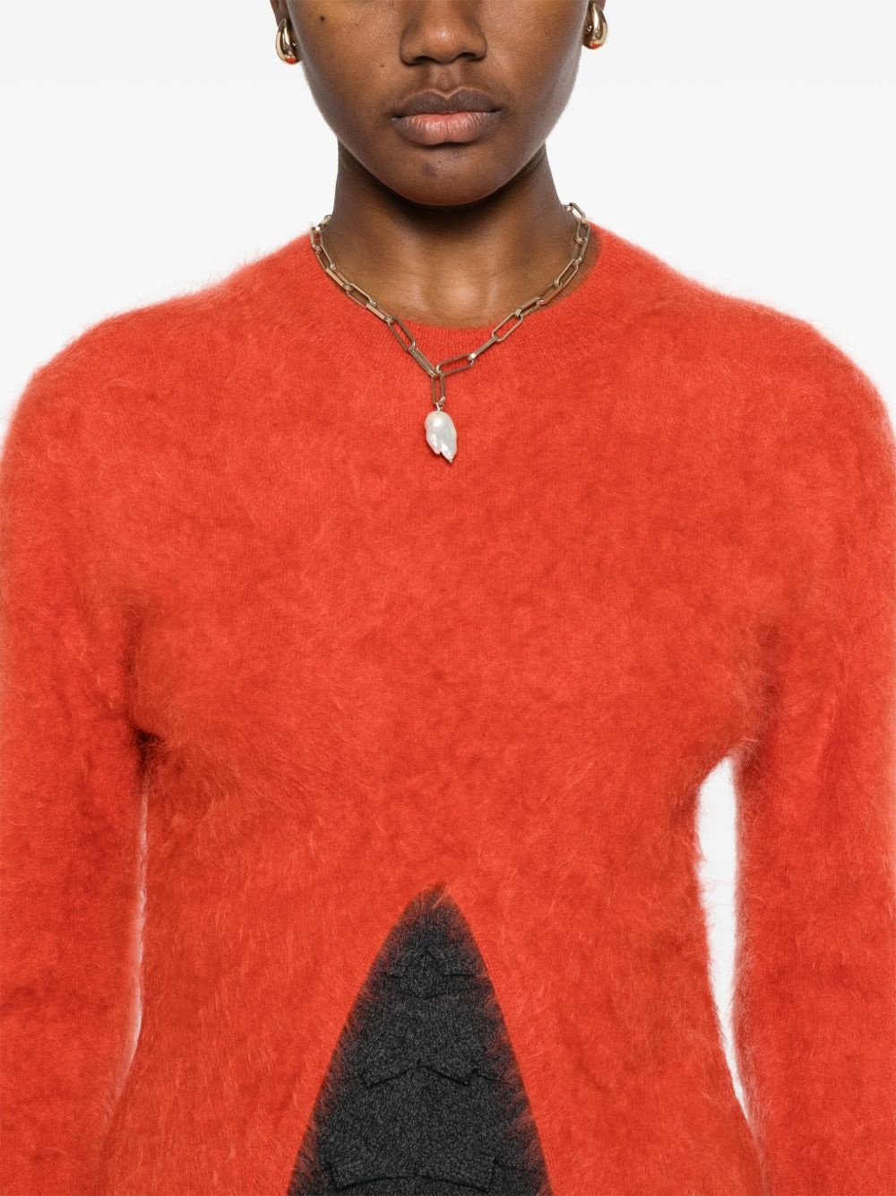 cut-out sweater - 5