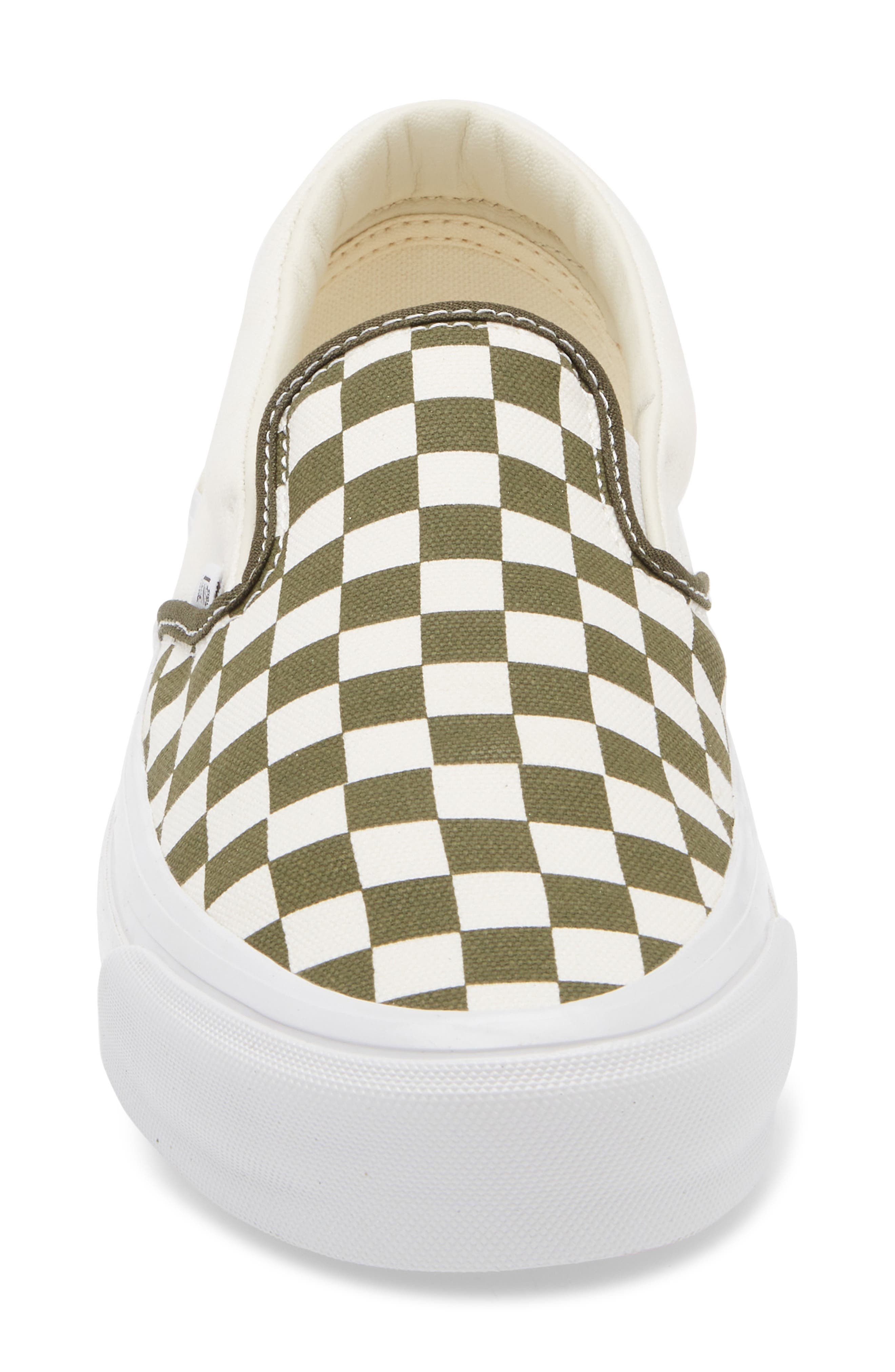 Vans Premium Slip-On Sneaker in Checkerboard Grape Leaf at Nordstrom - 4