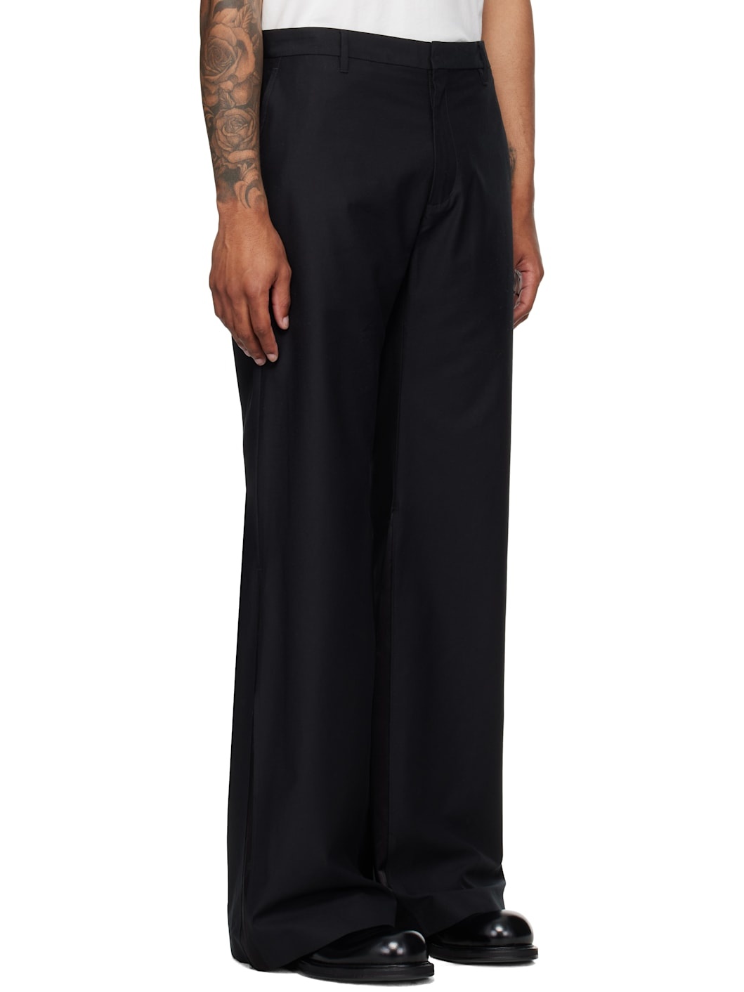 Black Flared Trousers - 2