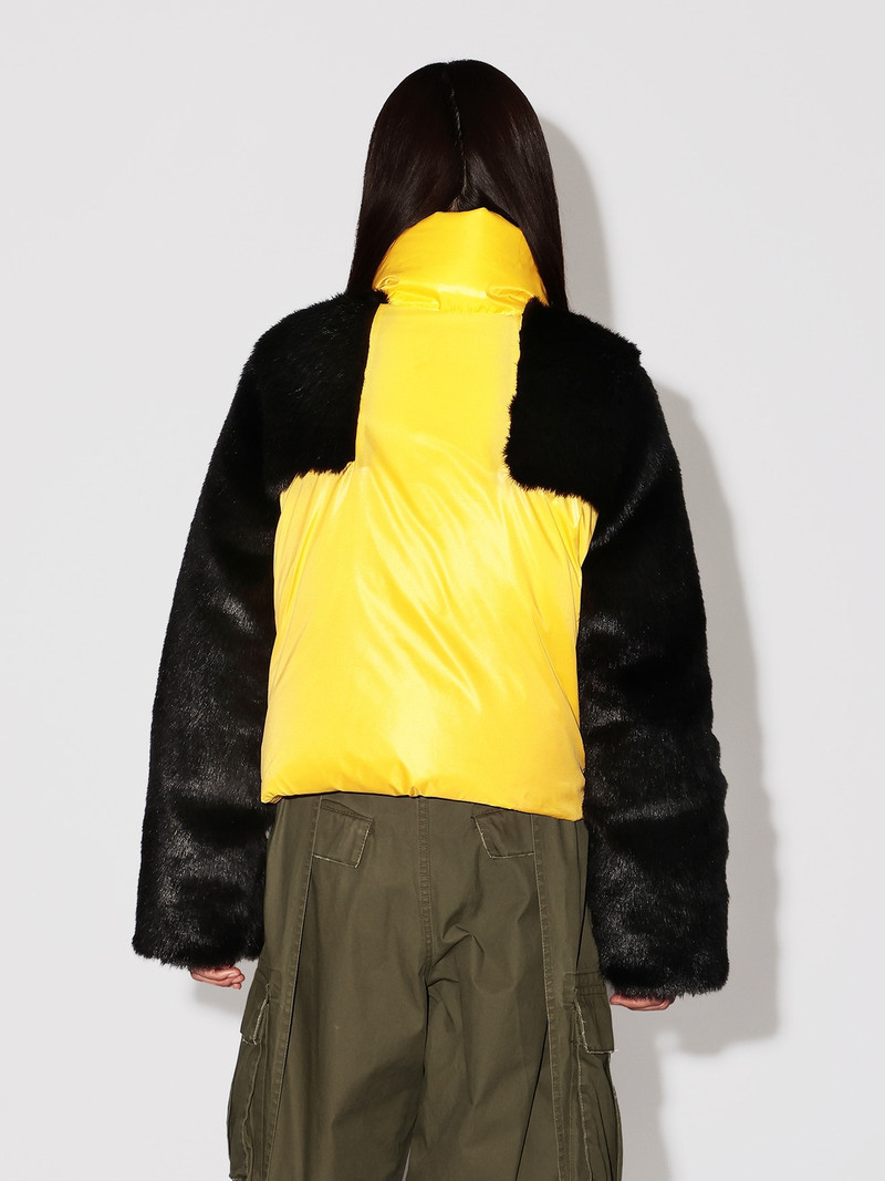 CROPPED FUR PUFFER JACKET 4