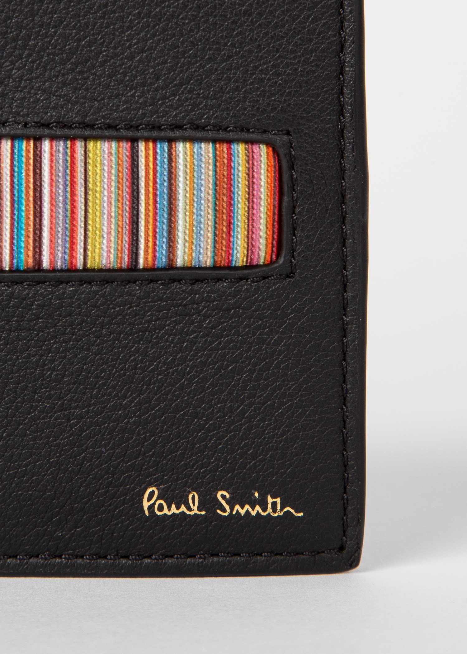 Leather Billfold Wallet With 'Signature Stripe' Insert - 2