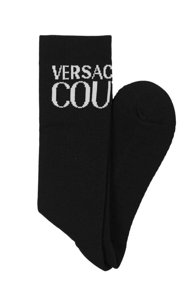 VERSACE JEANS COUTURE Logo Black Socks - 1
