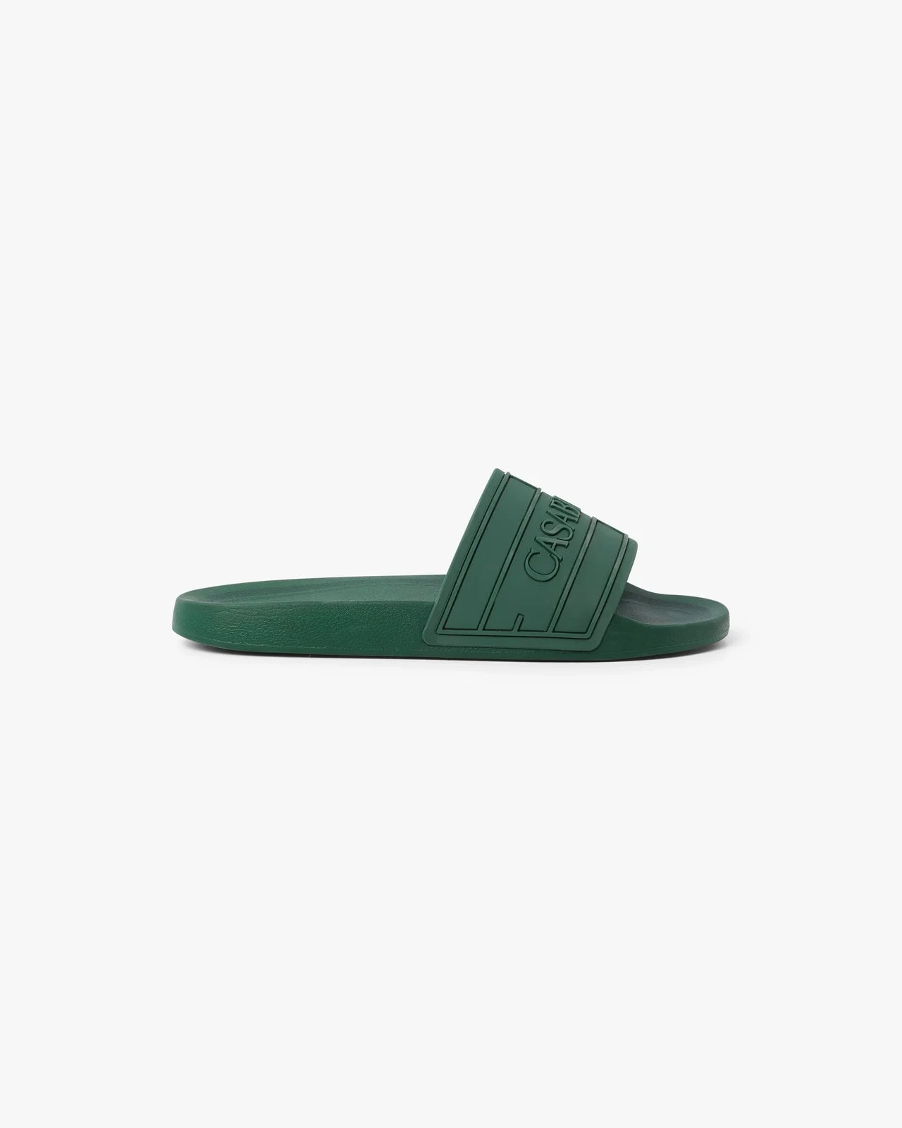 Men's Green Logo Pool Slides | Casablanca Paris - 1