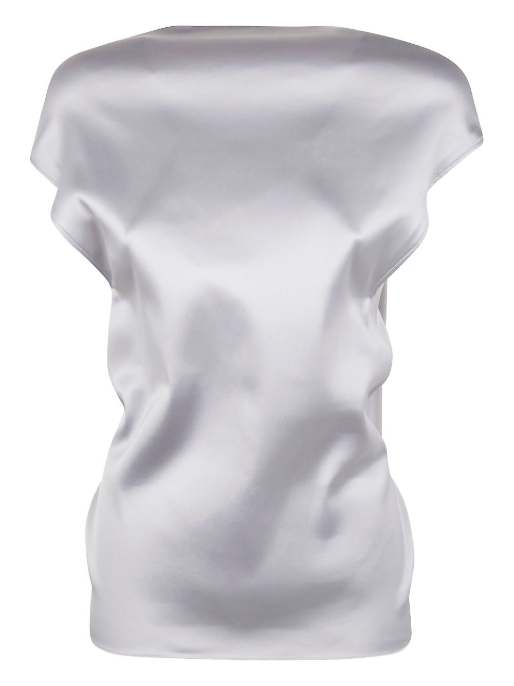draped satin top - 1