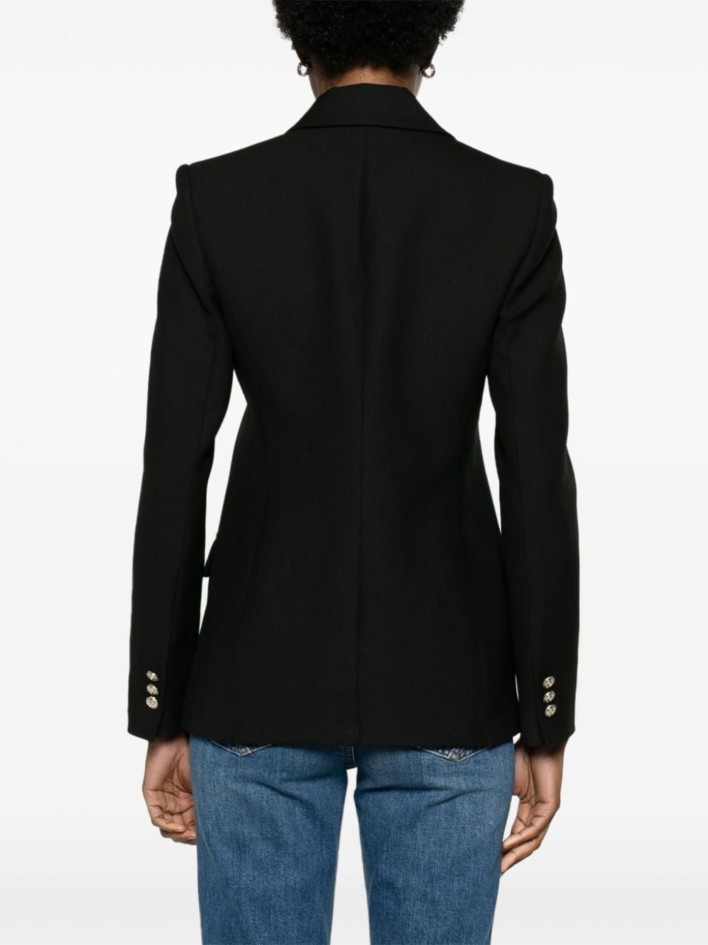 peak-lapels double-breasted blazer - 4