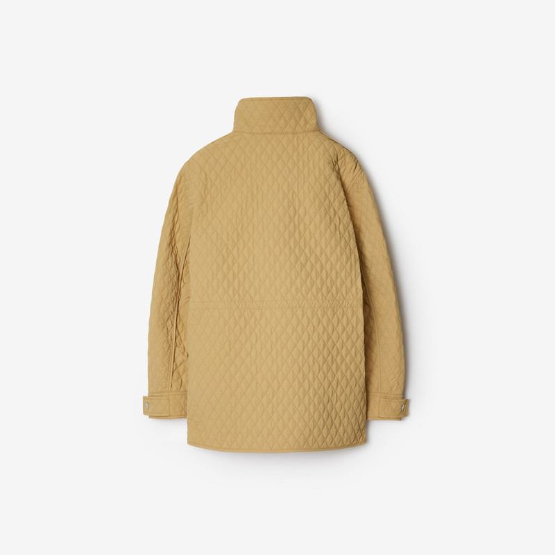 Check Hood Quilted Nylon Jacket 6