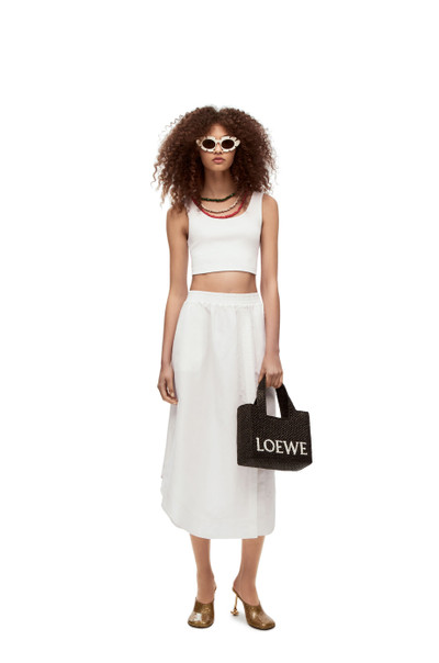 Loewe Midi skirt in viscose and linen outlook