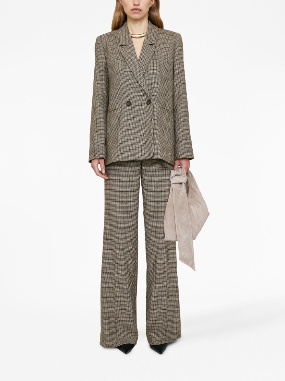 Lyra houndstooth-pattern blazer - 2