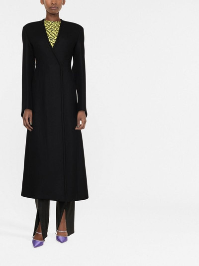 THE ATTICO V-neck long coat outlook