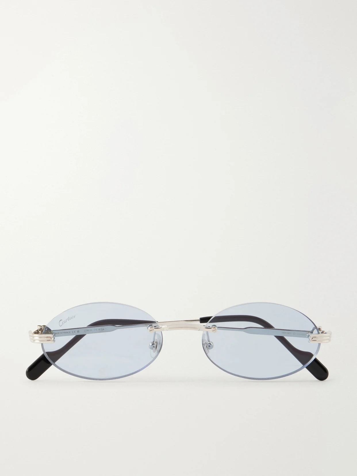 Rounded-frame Metal Sunglasses - 1