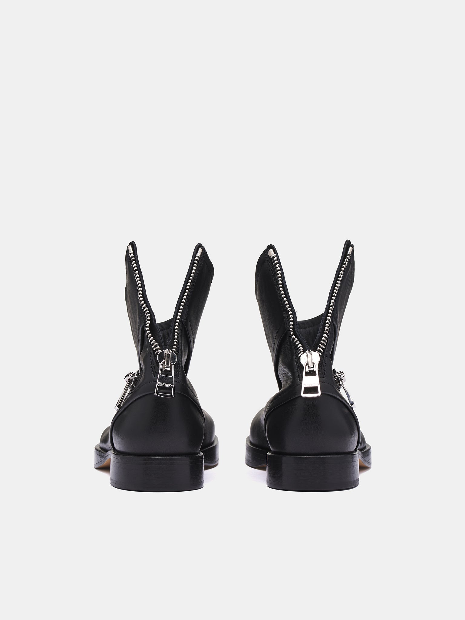 Biker Leather Ankle Boots - 4