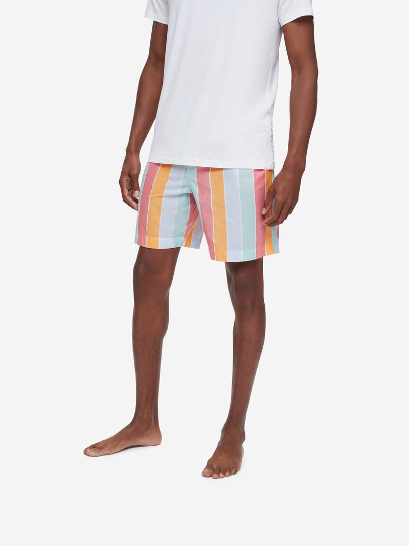 Men's Lounge Shorts Amalfi 18 Cotton Batiste Multi - 2