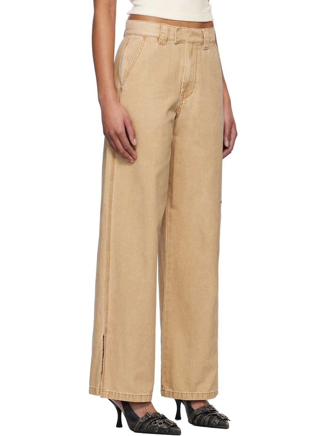 Beige Work Trousers - 2