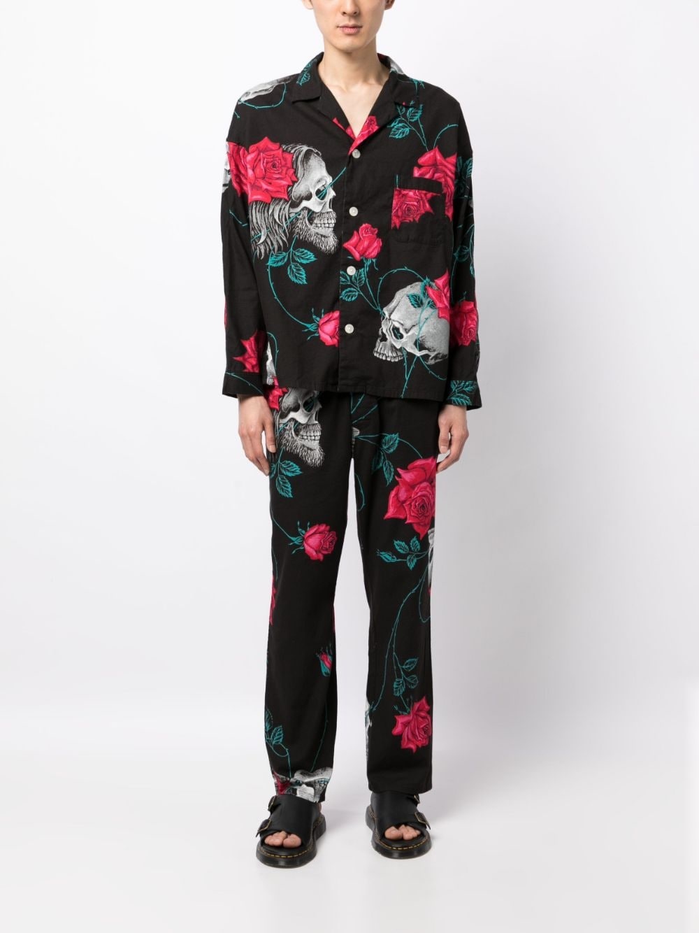 Wildside cotton wide-leg trousers - 2