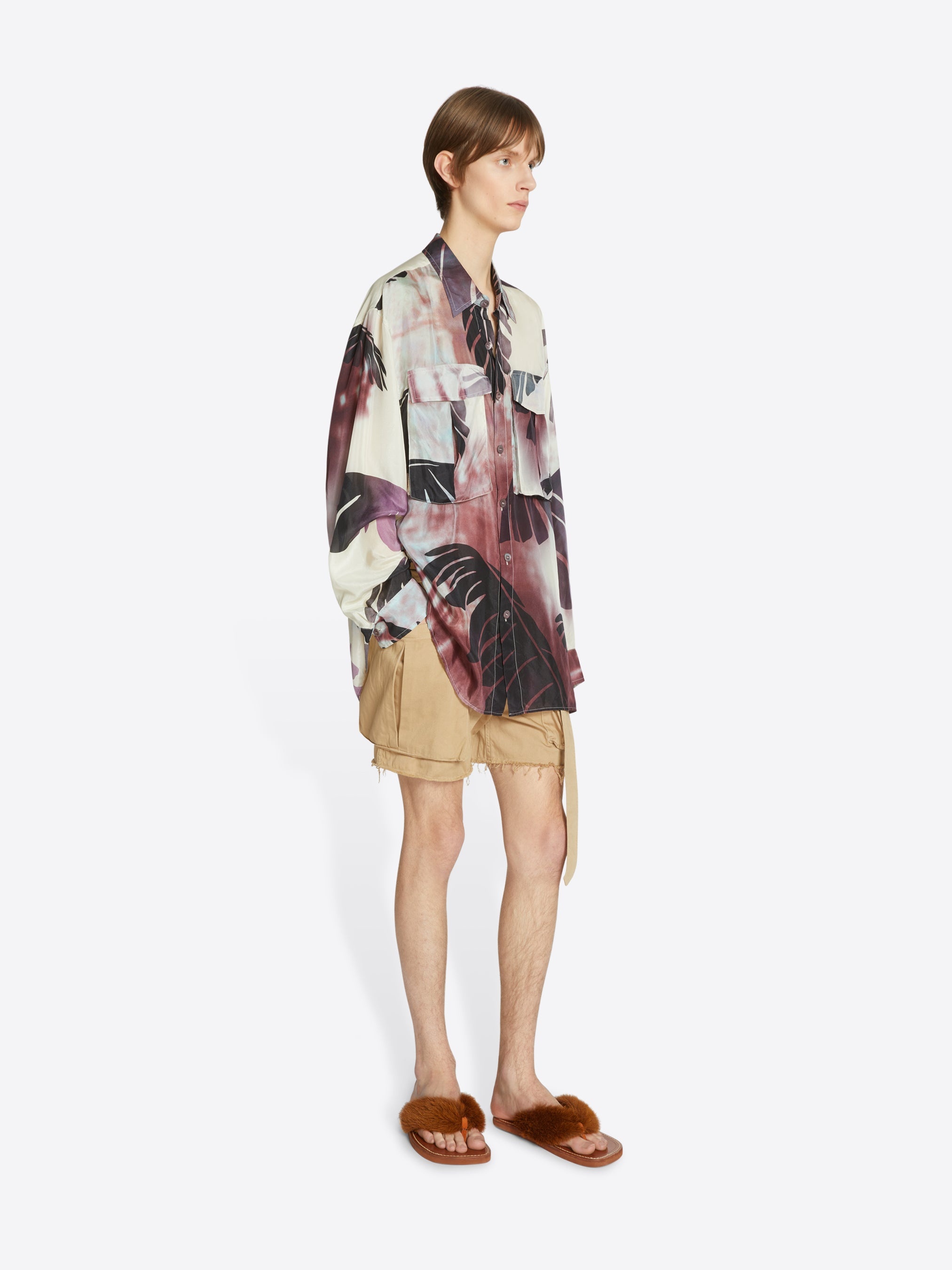 SILK UTILITY SHIRT - 3
