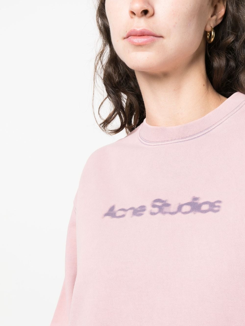 logo-print cotton sweatshirt - 5