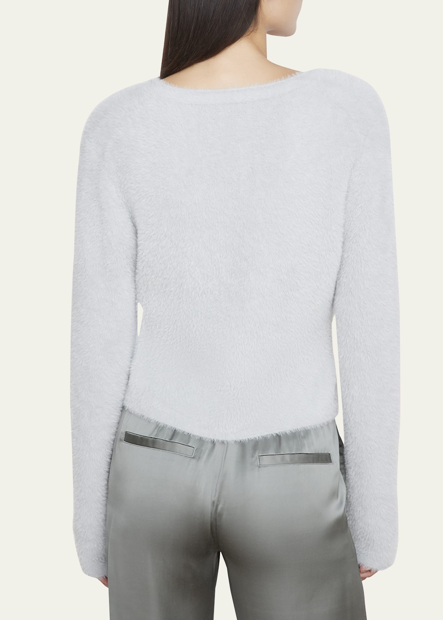 Eyelash V-Neck Cardigan - 3