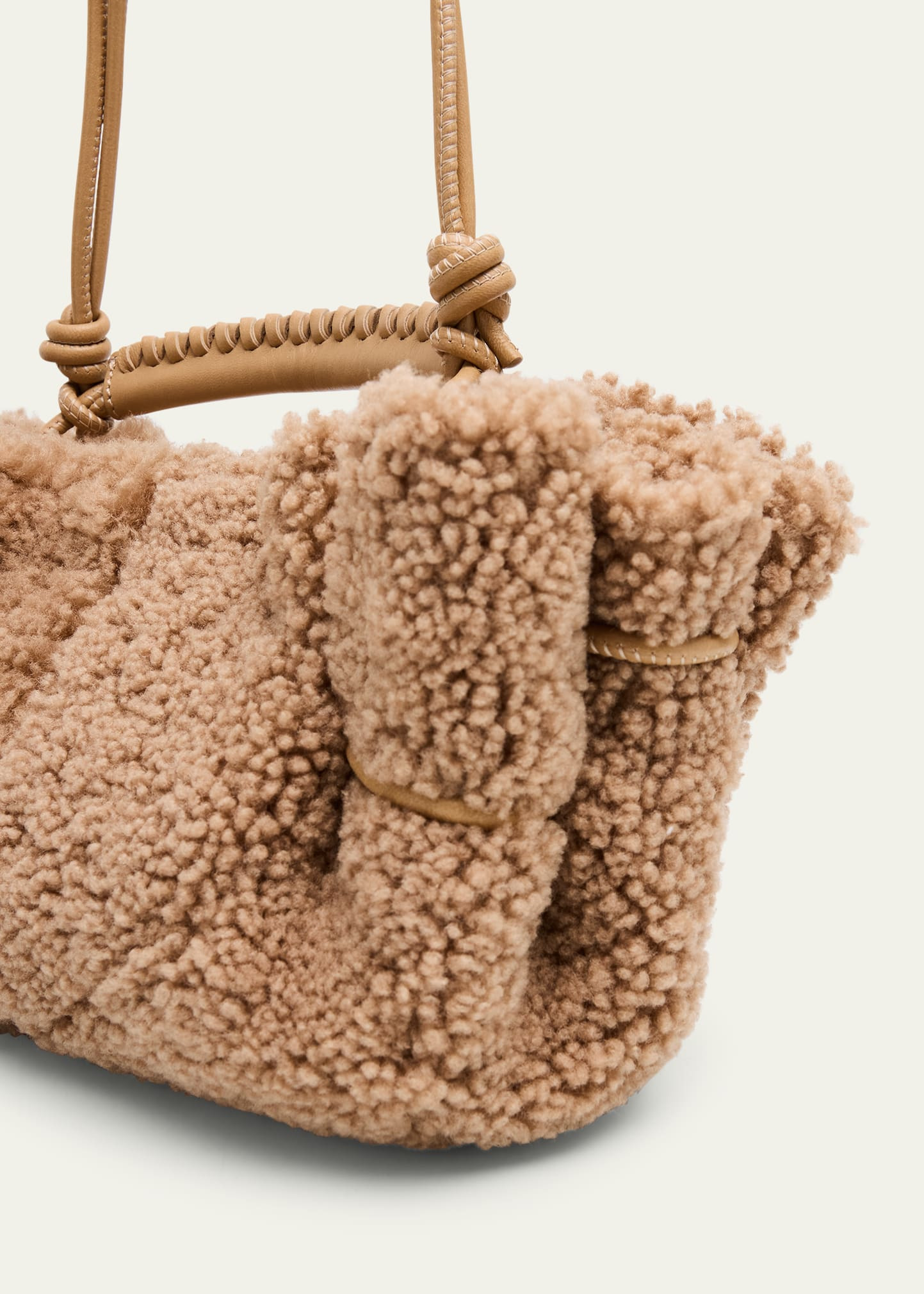 Arta Mini Shearling Top-Handle Bag - 5