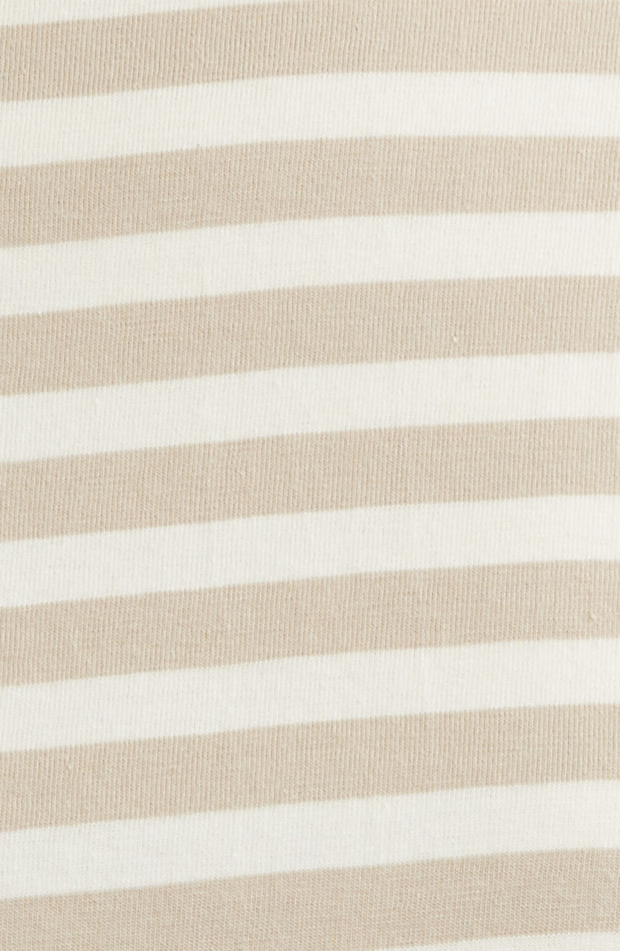 BOSS Epka Stripe Cotton Muscle T-Shirt in Pumice Stripe at Nordstrom - 6