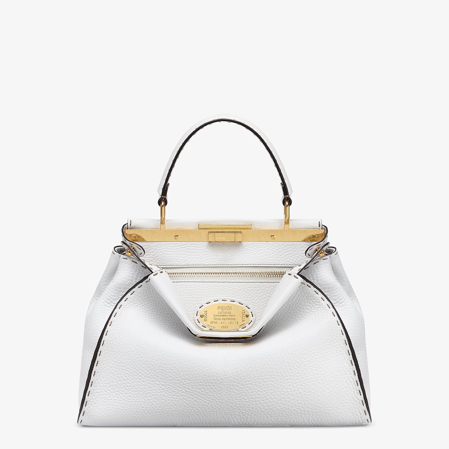 White Cuoio Romano leather bag - 1