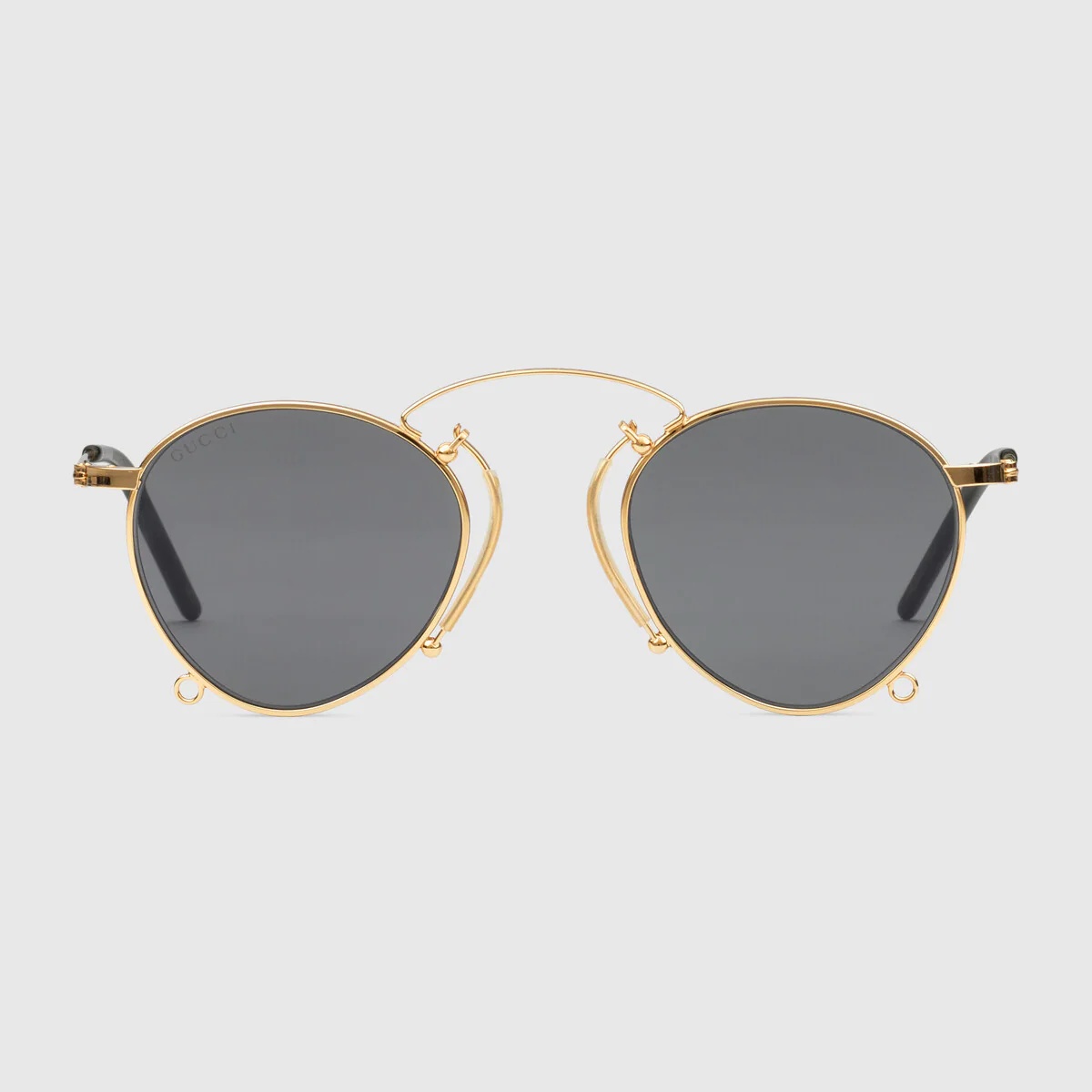 Pince-nez round-frame sunglasses - 5