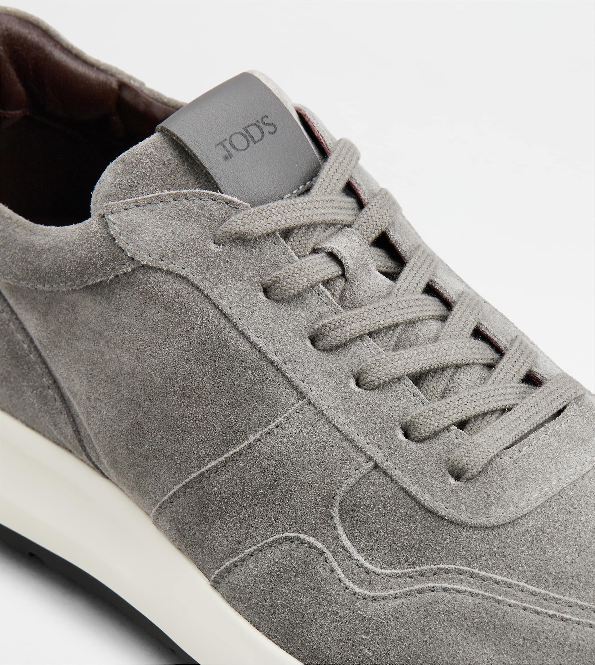 SNEAKERS IN SUEDE - GREY - 5