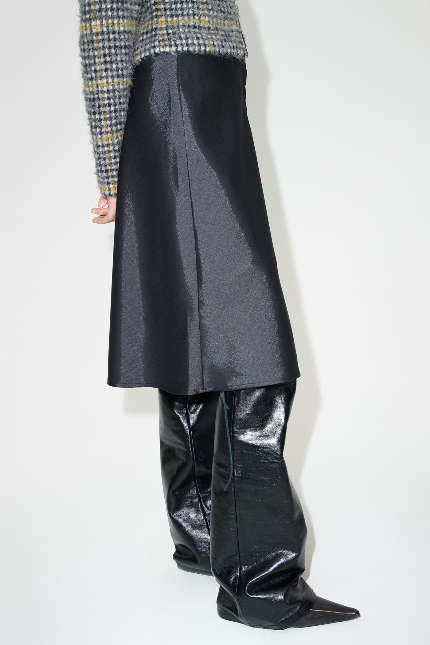 Curtain Skirt Black Mnemonic Wool - 4