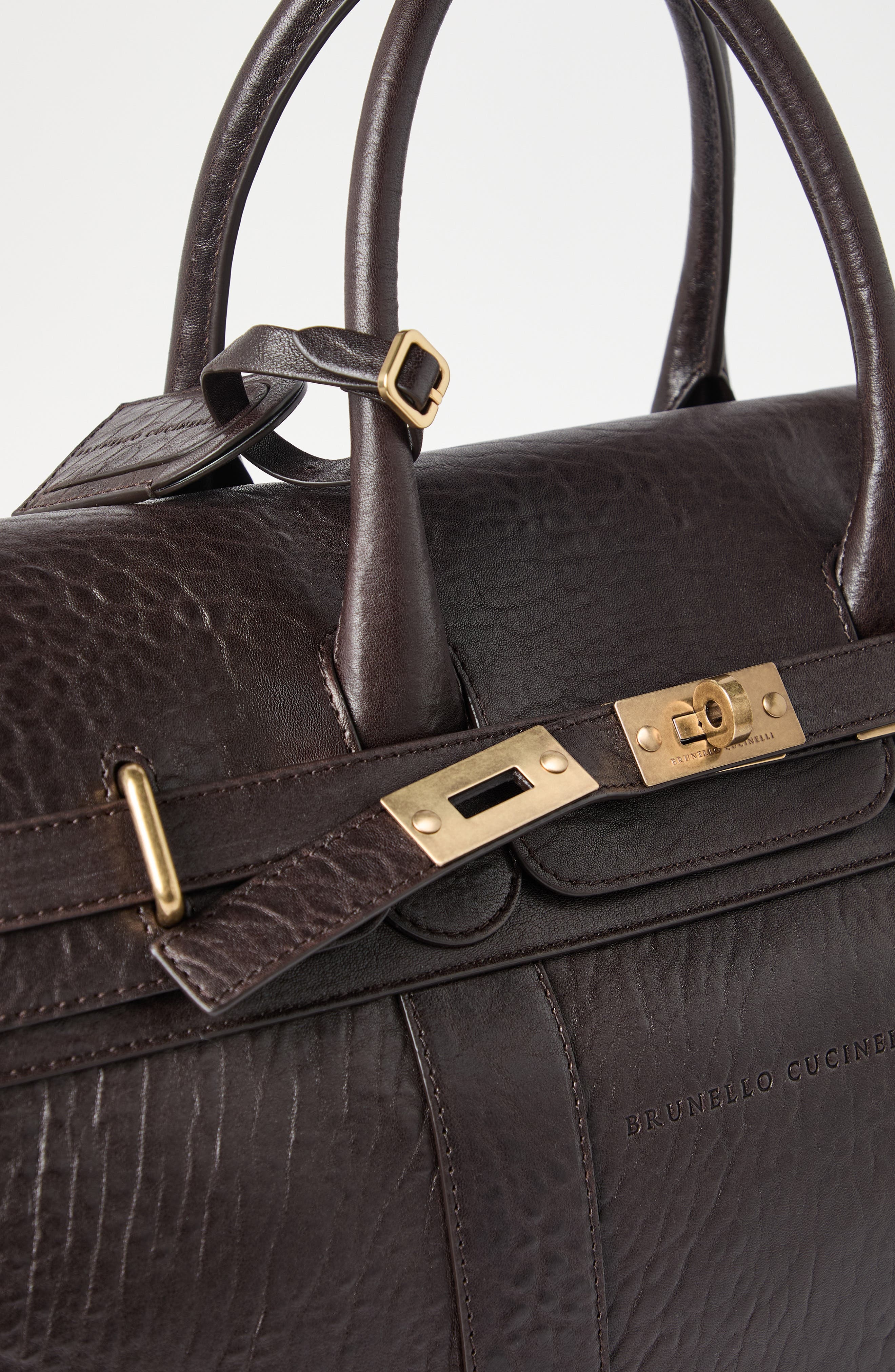 Brunello Cucinelli Leather country bag in Brown at Nordstrom - 4