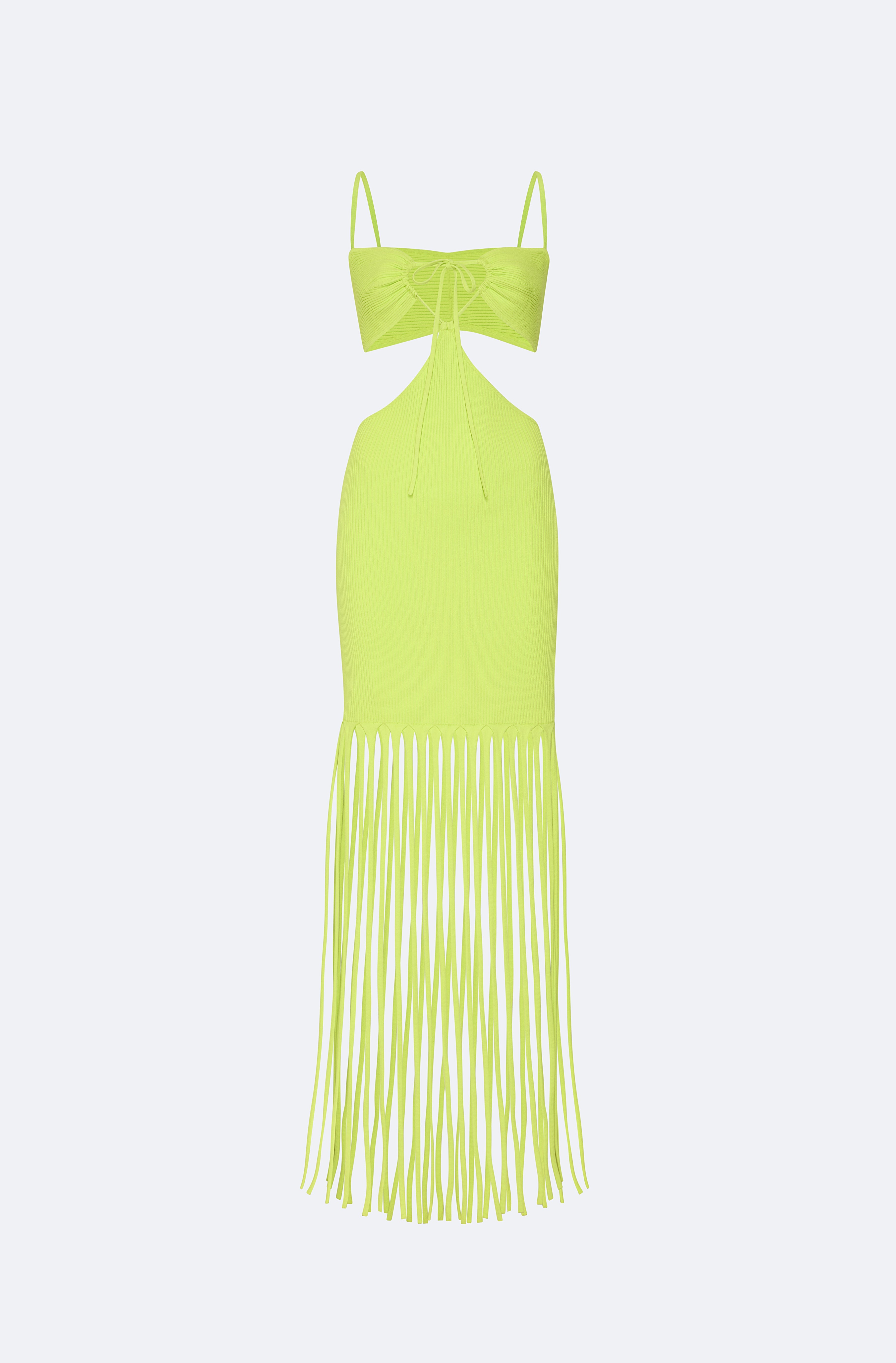 Matte Viscose Cut Out Dress - 1