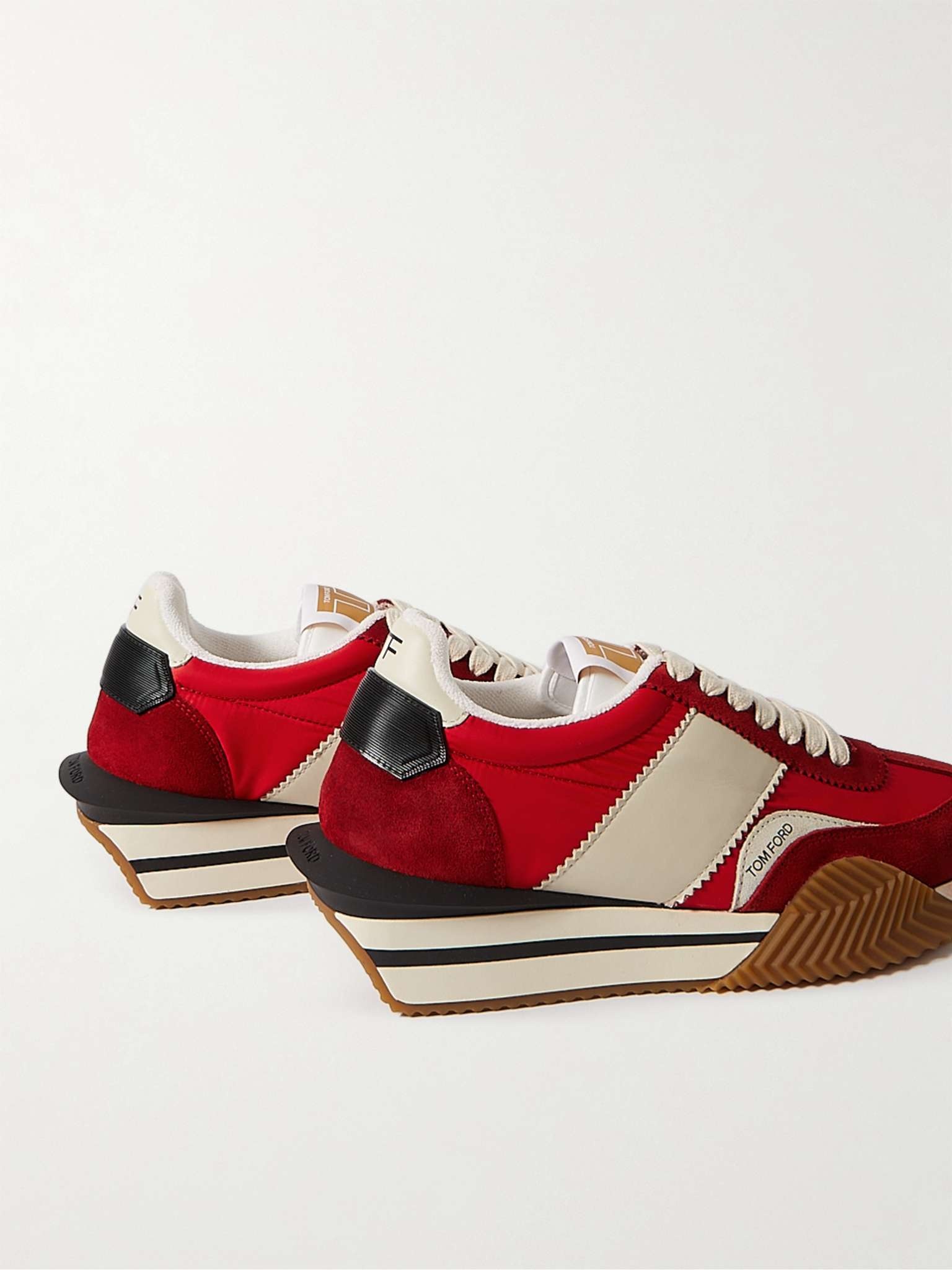 James Leather-Trimmed Nylon and Suede Sneakers - 5