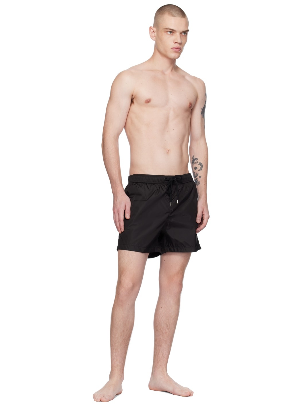 Black Patch Swim Shorts - 5