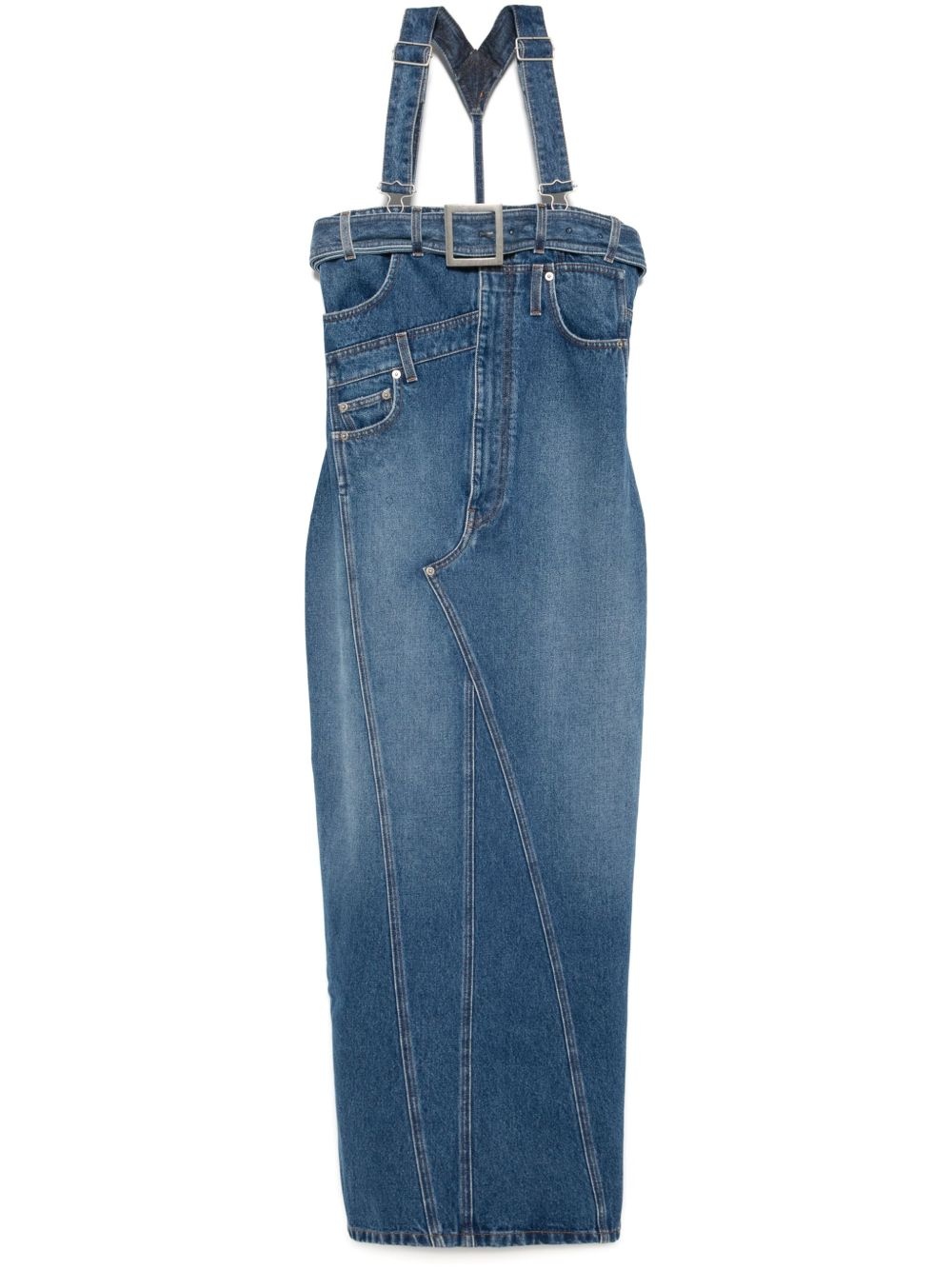 The denim overall dress - 1