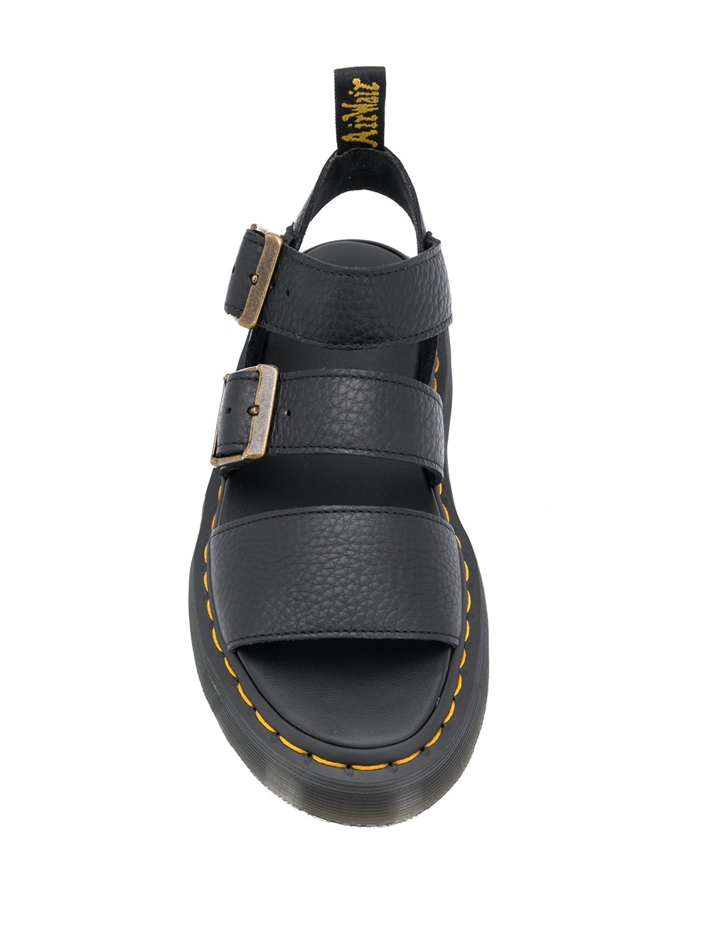 open toe buckled sandals - 4