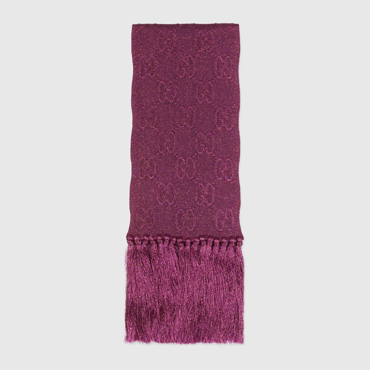Lamé jacquard scarf - 1