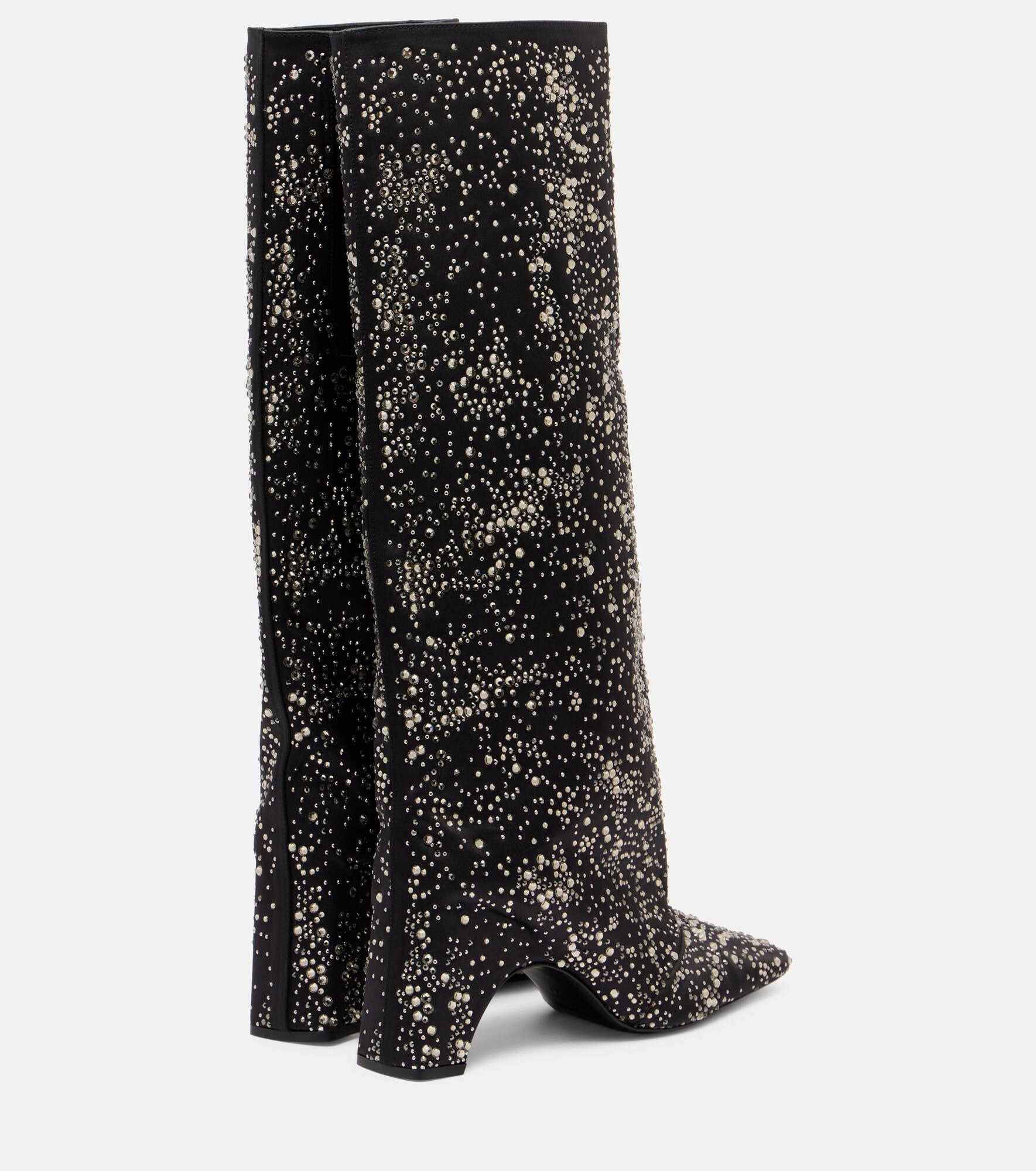 Embellished knee-high boots - 2