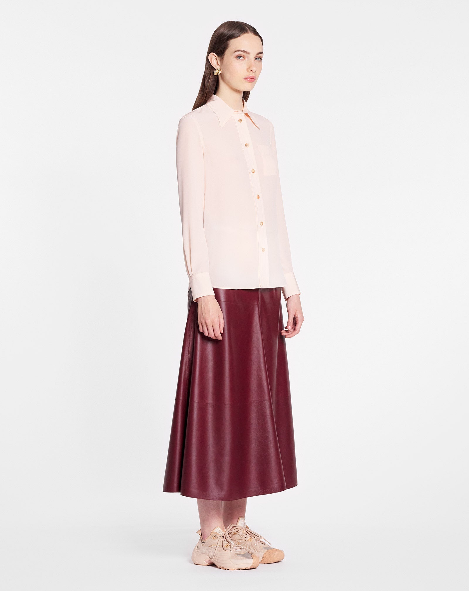 LONG SLEEVE SHIRT IN SILK - 2