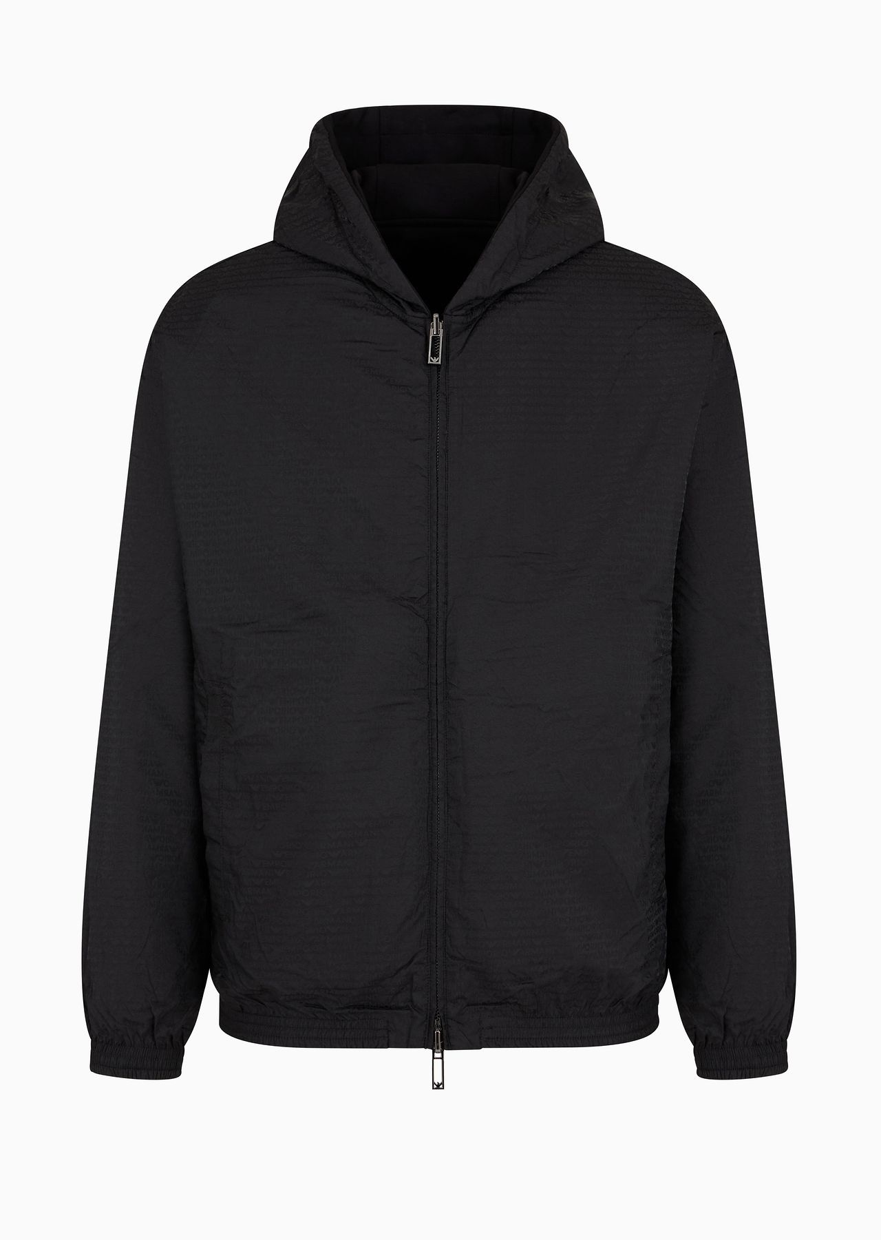 【EMPORIO ARMANI】 Men's Banding Hem Reversible Hood Zip-up EMPORIO ARMANI Reversible hooded zip-up sweatshirt in double