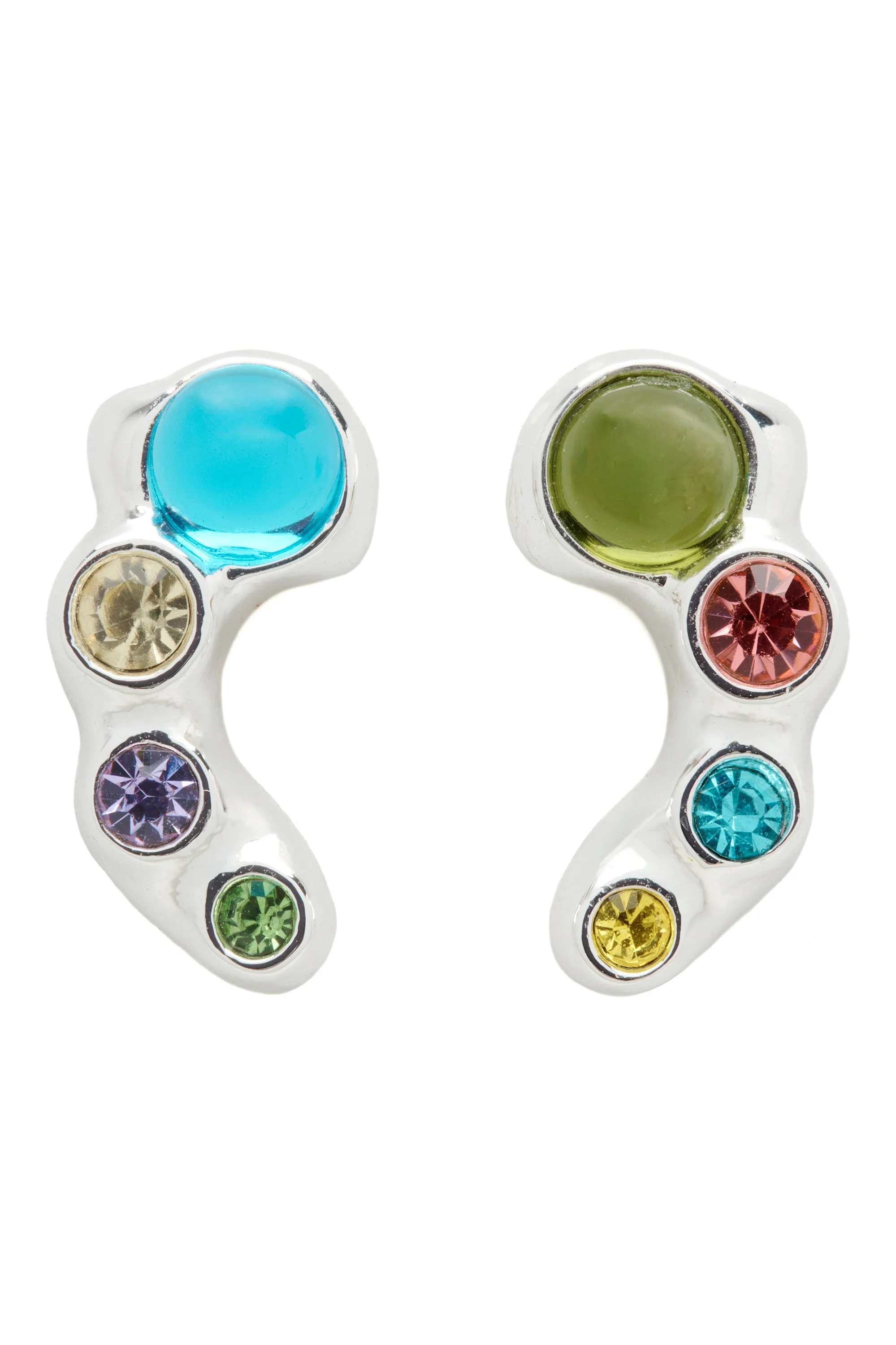 SILVER MULTI ESME EARRINGS - 1