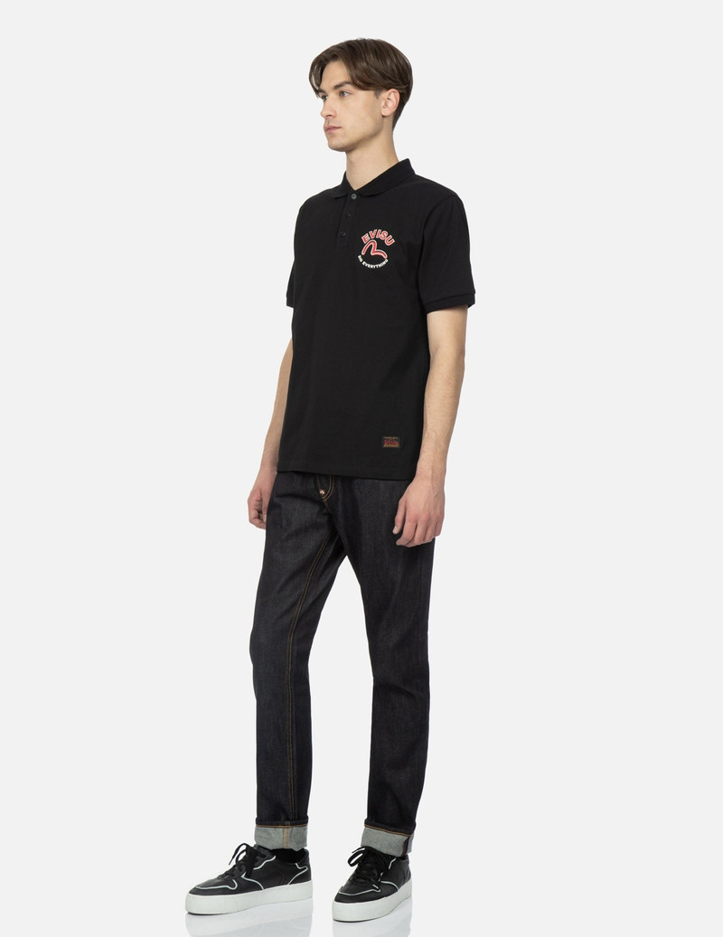 KAMON AND GRAFFITI LOGO PRINT CARROT-FIT DENIM JEANS #2017 4