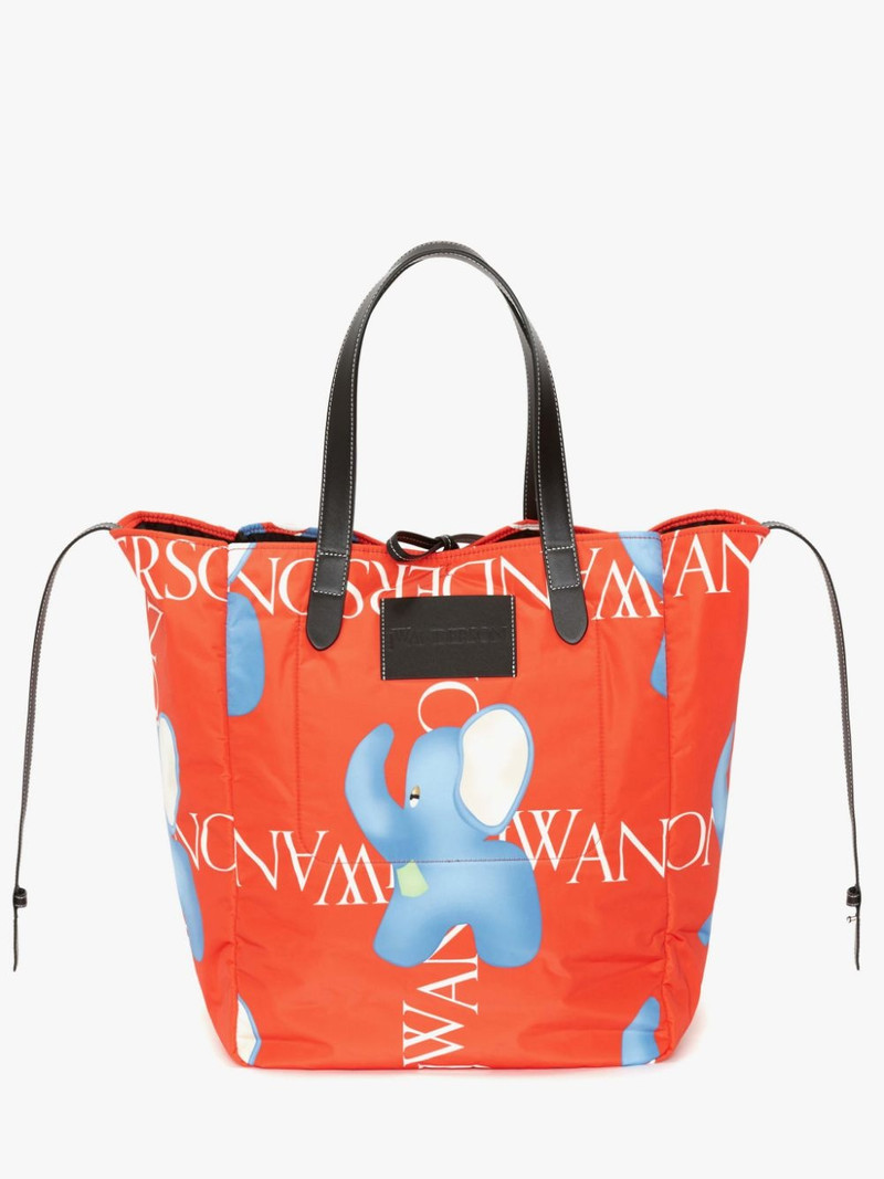 BELT TOTE CABAS BAG WITH ELEPHANT MOTIF 4