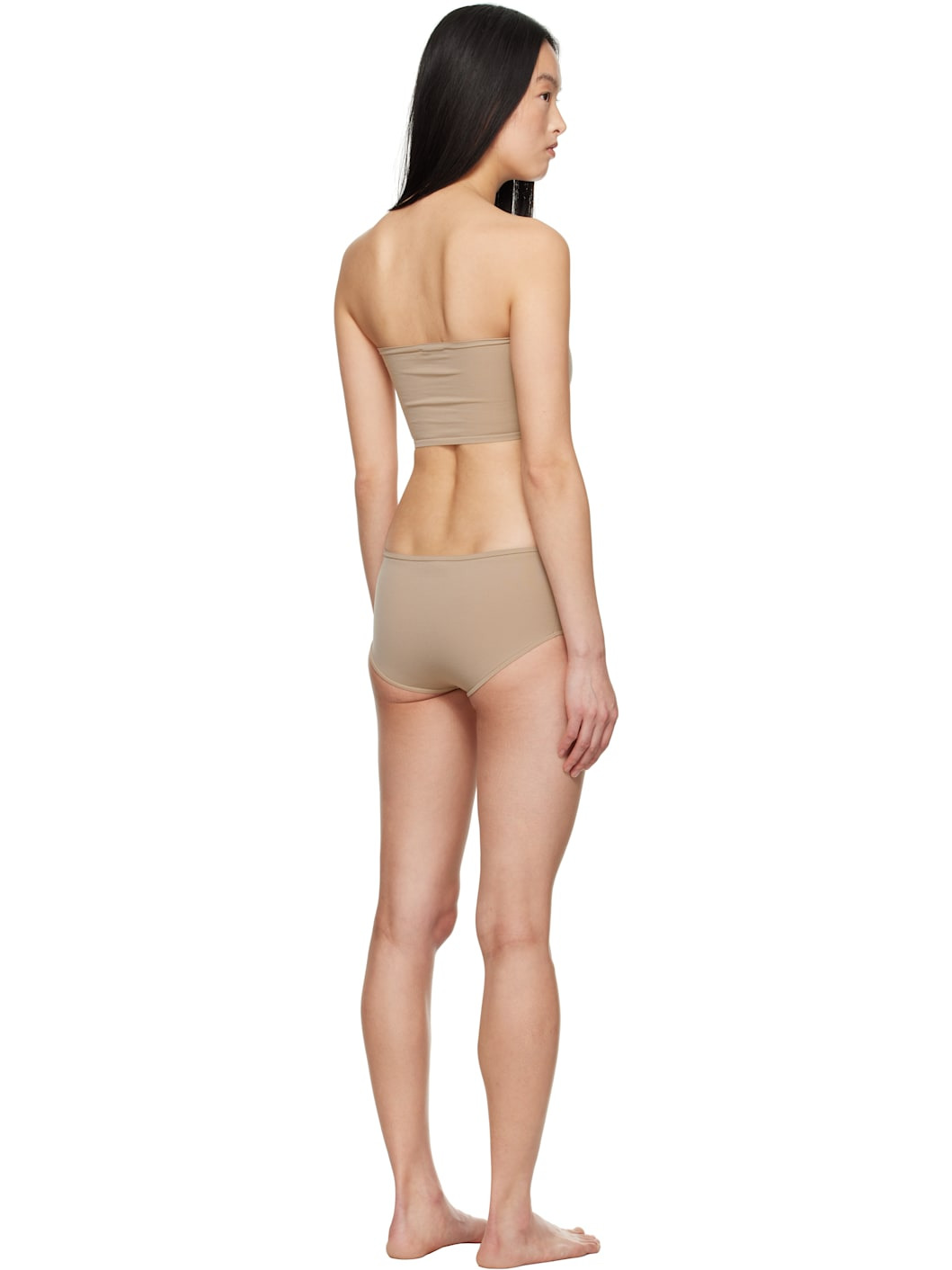 Beige Second Skin Bra & Briefs Set - 3