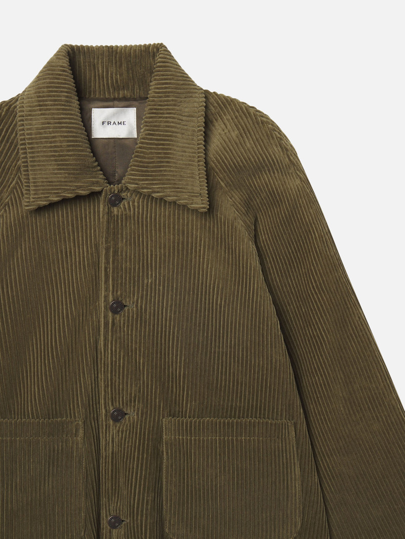 FRAME The Corduroy Swing Jacket in Artichoke outlook