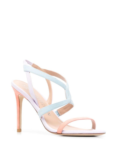 Stuart Weitzman Soiree colour-block suede sandals outlook