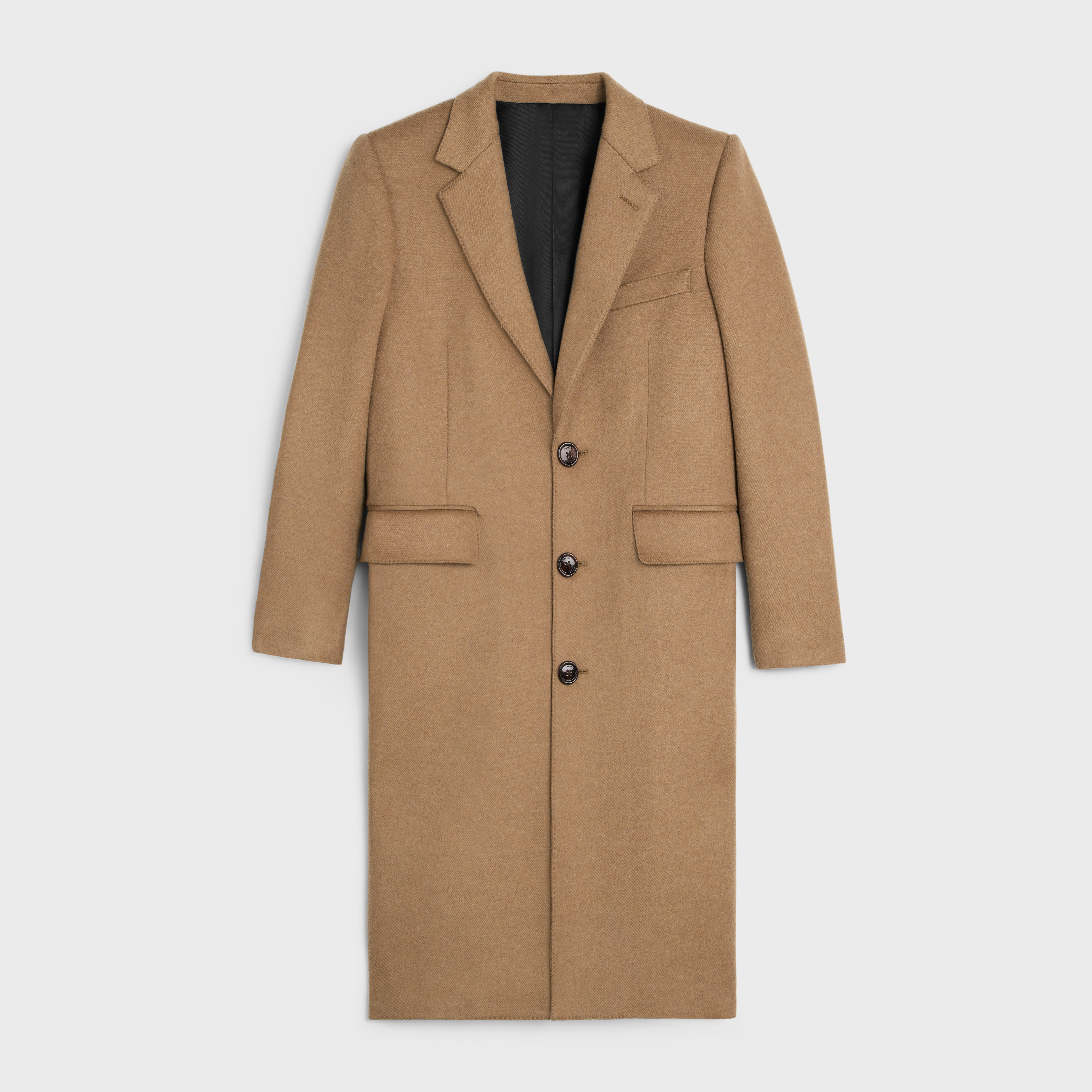 Chesterfield coat in brushed cashmere - 1